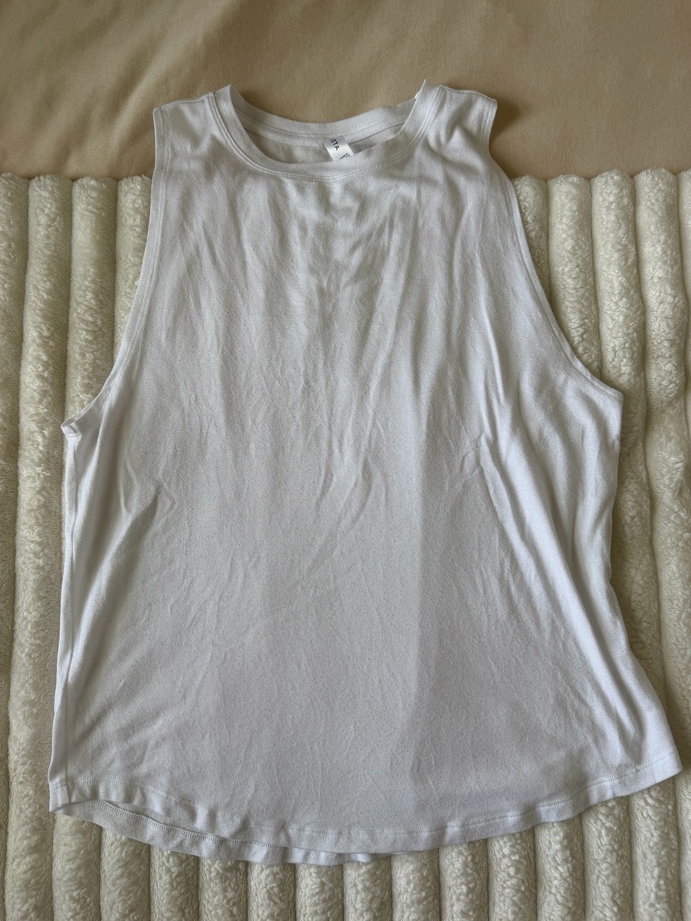Athleta Women's White Sleeveless Tank Top